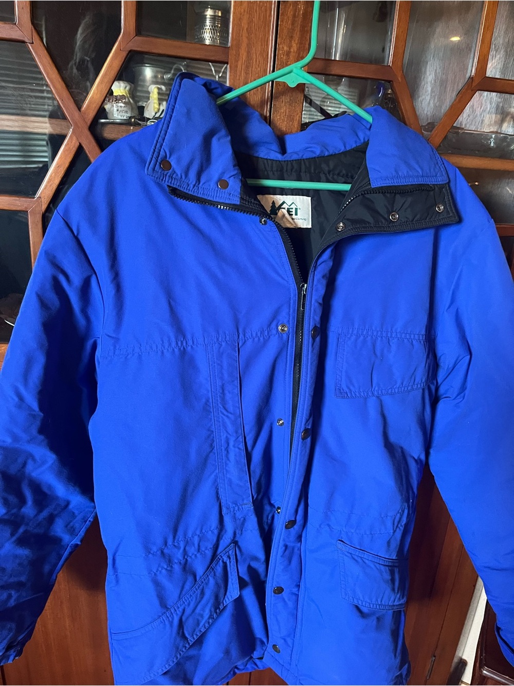 REI Men’s Bright Blue Puff Jacket